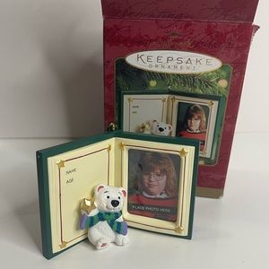 2000 Hallmark A Class Act Photo Holder Christmas Tree Ornament